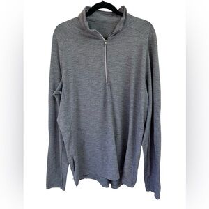 Lululemon Men’s Surge Warm 1/2 Zip Pullover Heathered Grey XXL Running Golf